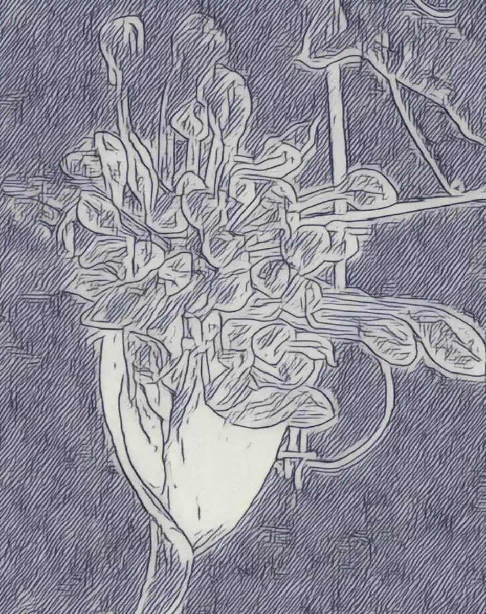 Une fleur totalement déployée, chaque pétale trouvant sa place et sa direction propre, à l'image d'un accompagnement en gestalt-thérapie où l'on accompagne en laissant chacun s'ouvrir selon son propre mouvement